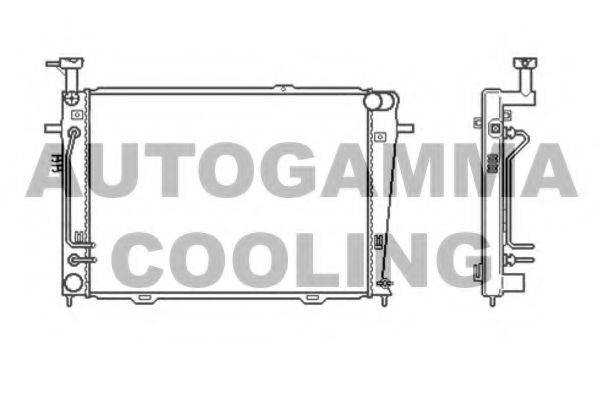 AUTOGAMMA 104009 Радиатор, охлаждение двигателя