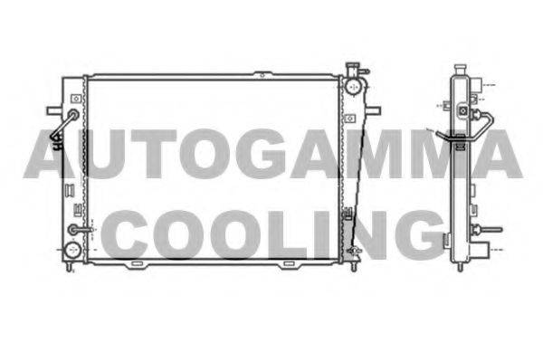 Радиатор, охлаждение двигателя AUTOGAMMA 104011