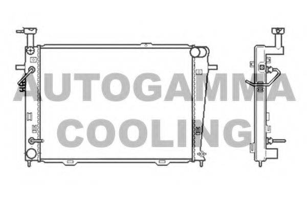 AUTOGAMMA 104012 Радиатор, охлаждение двигателя