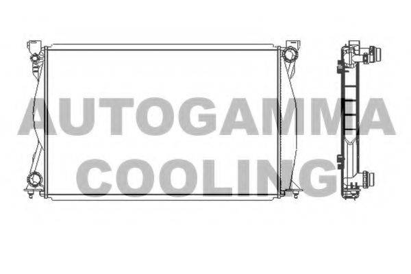 Радиатор, охлаждение двигателя AUTOGAMMA 104029
