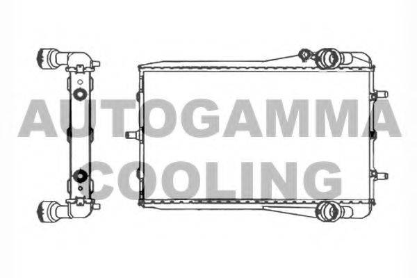 Радиатор, охлаждение двигателя AUTOGAMMA 104036