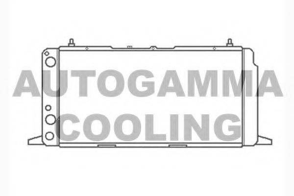 Радиатор, охлаждение двигателя AUTOGAMMA 104037