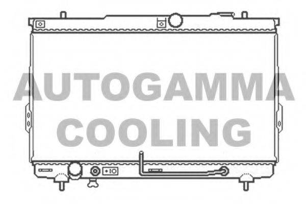 Радиатор, охлаждение двигателя AUTOGAMMA 104065