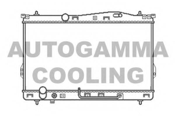 Радиатор, охлаждение двигателя AUTOGAMMA 104068