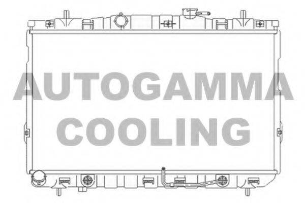 Радиатор, охлаждение двигателя AUTOGAMMA 104077