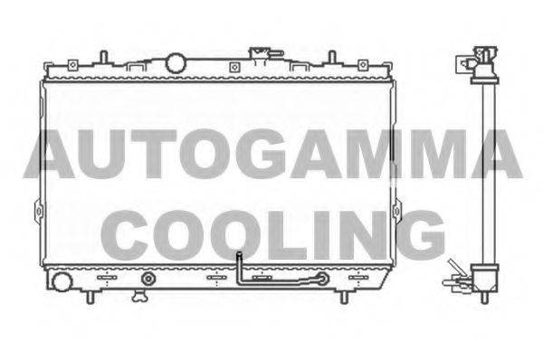 Радиатор, охлаждение двигателя AUTOGAMMA 104084