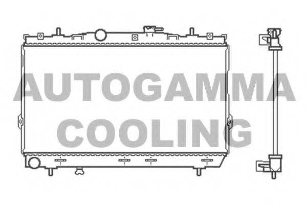 AUTOGAMMA 104085 Радиатор, охлаждение двигателя