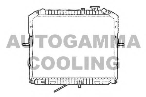 Радиатор, охлаждение двигателя AUTOGAMMA 104120
