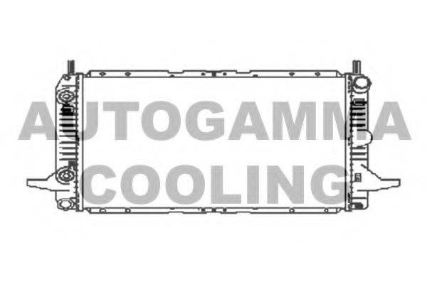 Радиатор, охлаждение двигателя AUTOGAMMA 104169