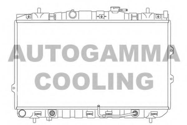 Радиатор, охлаждение двигателя AUTOGAMMA 104174