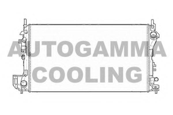 Радиатор, охлаждение двигателя AUTOGAMMA 104184