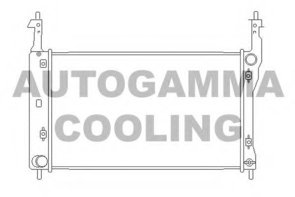 Радиатор, охлаждение двигателя AUTOGAMMA 104251