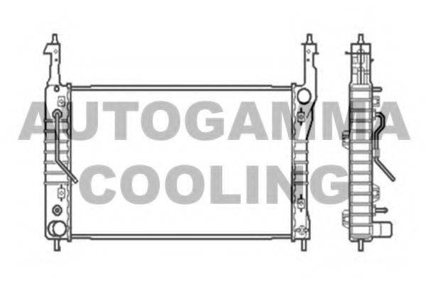 Радиатор, охлаждение двигателя AUTOGAMMA 104252