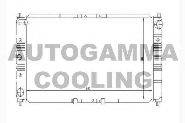 AUTOGAMMA 104321 Радиатор, охлаждение двигателя
