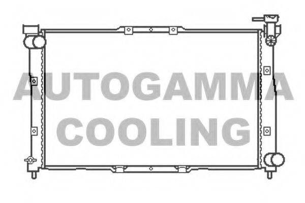 Радиатор, охлаждение двигателя AUTOGAMMA 104522