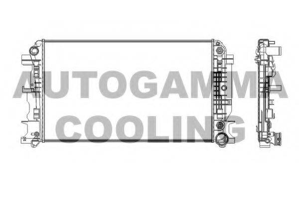 Радиатор, охлаждение двигателя AUTOGAMMA 104533