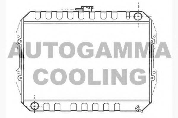 Радиатор, охлаждение двигателя AUTOGAMMA 104610