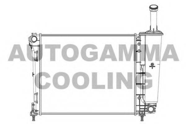 Радиатор, охлаждение двигателя AUTOGAMMA 104618