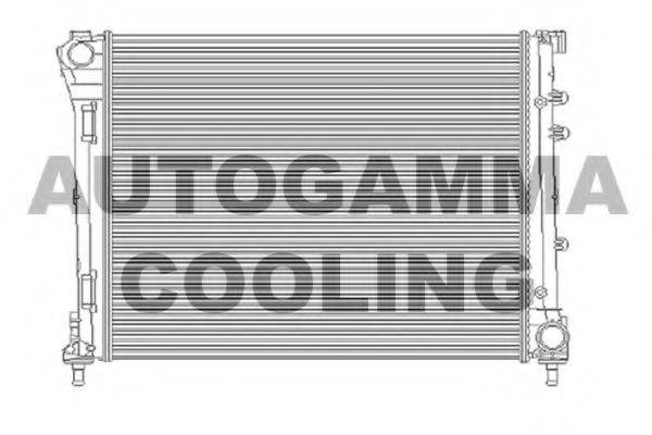 Радиатор, охлаждение двигателя AUTOGAMMA 104620