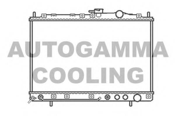 Радиатор, охлаждение двигателя AUTOGAMMA 104656