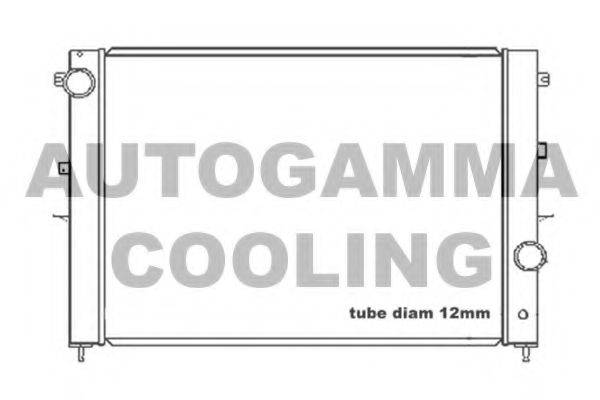Радиатор, охлаждение двигателя AUTOGAMMA 104664