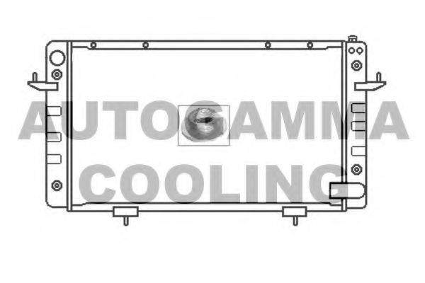 AUTOGAMMA 104665 Радиатор, охлаждение двигателя