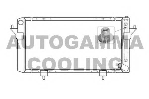 Радиатор, охлаждение двигателя AUTOGAMMA 104666