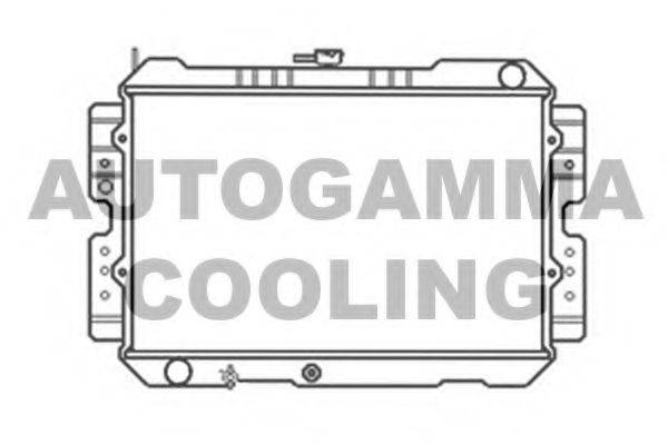 Радиатор, охлаждение двигателя AUTOGAMMA 104681
