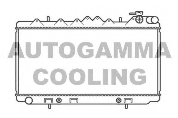 Радиатор, охлаждение двигателя AUTOGAMMA 104693