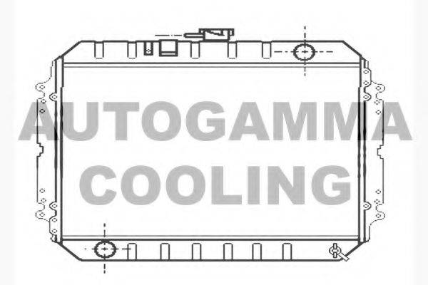 AUTOGAMMA 104696 Радиатор, охлаждение двигателя