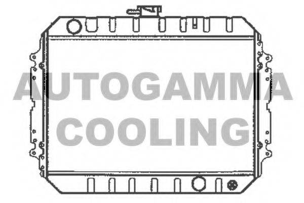 Радиатор, охлаждение двигателя AUTOGAMMA 104697