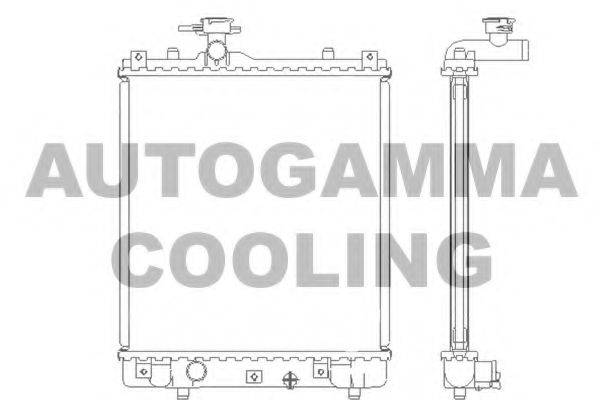 AUTOGAMMA 104710 Радиатор, охлаждение двигателя
