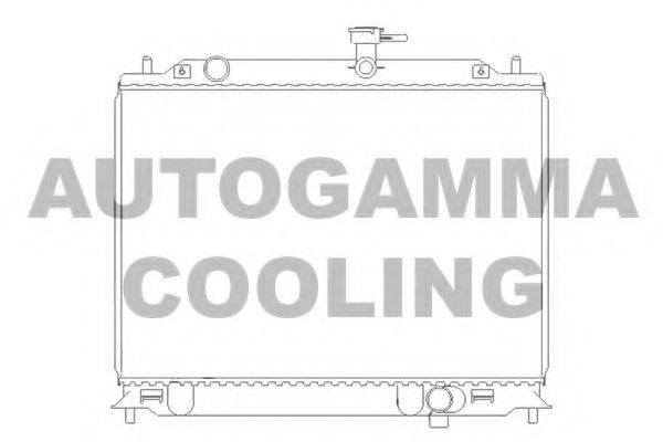 Радиатор, охлаждение двигателя AUTOGAMMA 104829