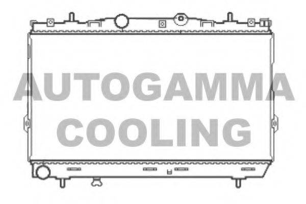 Радиатор, охлаждение двигателя AUTOGAMMA 105042