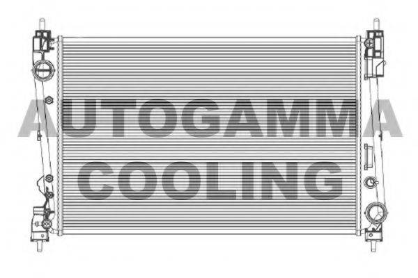 Радиатор, охлаждение двигателя AUTOGAMMA 105120