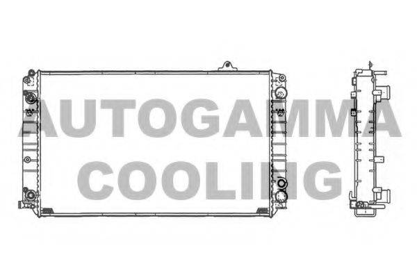 Радиатор, охлаждение двигателя AUTOGAMMA 105124