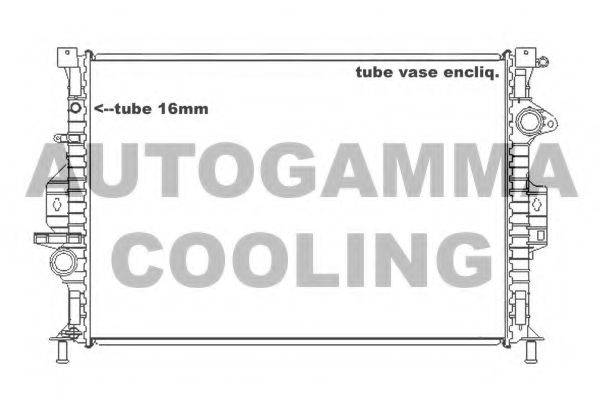 AUTOGAMMA 105161 Радиатор, охлаждение двигателя