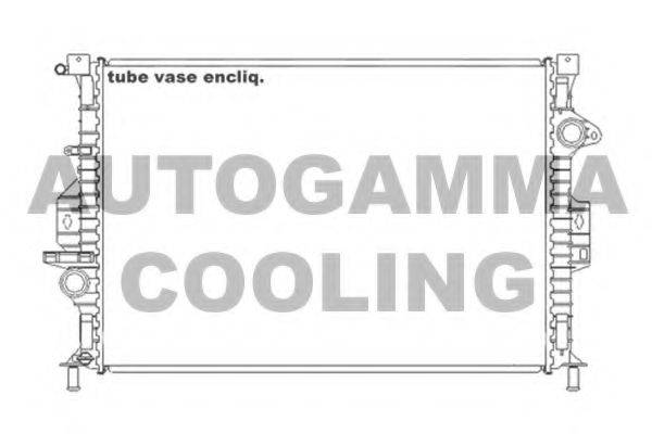 Радиатор, охлаждение двигателя AUTOGAMMA 105206
