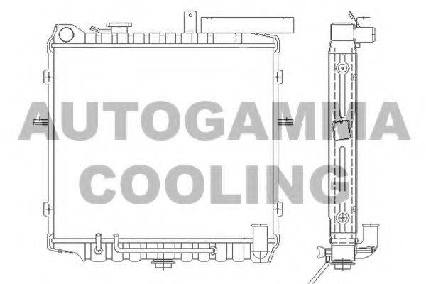 AUTOGAMMA 105261 Радиатор, охлаждение двигателя