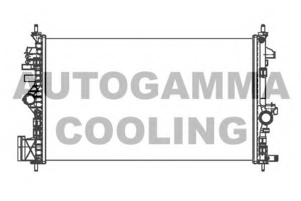 Радиатор, охлаждение двигателя AUTOGAMMA 105317