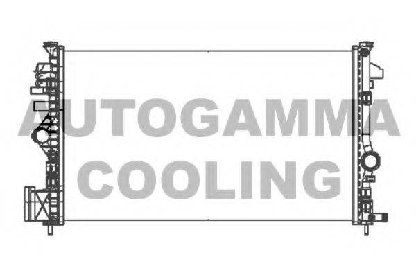 Радиатор, охлаждение двигателя AUTOGAMMA 105318