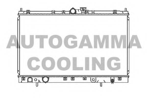 Радиатор, охлаждение двигателя AUTOGAMMA 105399