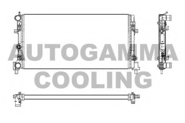 Радиатор, охлаждение двигателя AUTOGAMMA 105400