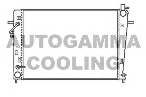 Радиатор, охлаждение двигателя AUTOGAMMA 105409