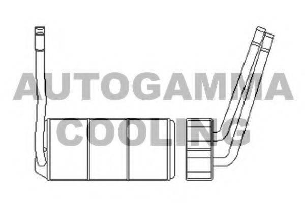 Теплообменник, отопление салона AUTOGAMMA 105419