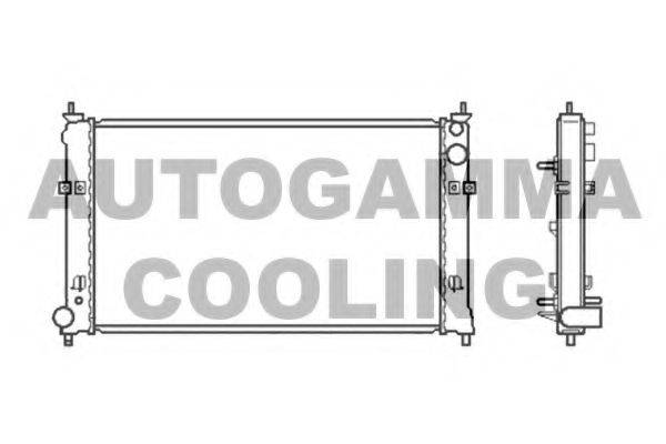 Радиатор, охлаждение двигателя AUTOGAMMA 105435