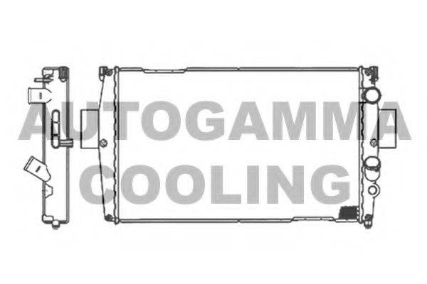 Радиатор, охлаждение двигателя AUTOGAMMA 105521