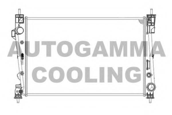 Радиатор, охлаждение двигателя AUTOGAMMA 105602