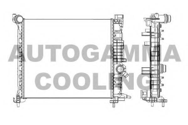 Радиатор, охлаждение двигателя AUTOGAMMA 105621