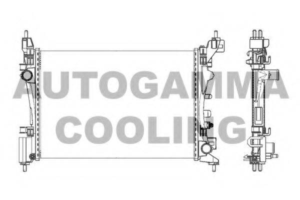 AUTOGAMMA 105624 Радиатор, охлаждение двигателя